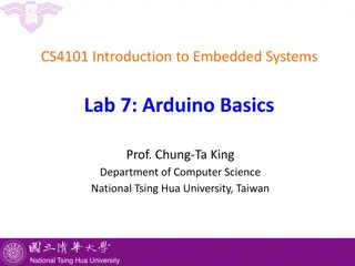 Lab 7: Arduino Basics