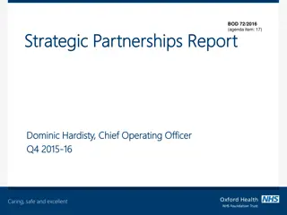 Strategic Partnerships Report Summary