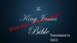 History of English Bibles and William Tyndale