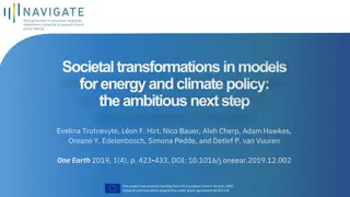 Societal Transformations in Energy and Climate Policy Models