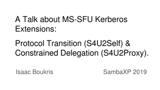A Talk about MS-SFU Kerberos
