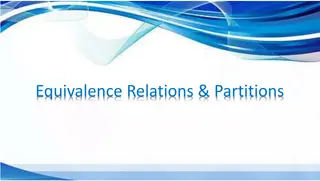 Equivalence Relations and Partitions