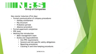 New Starter Induction and Company Procedures Overview