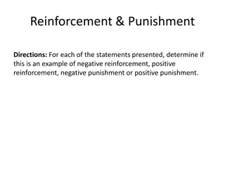 Reinforcement and Punishment in Behavior