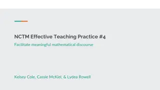 Enhancing Mathematical Discussion in Classroom