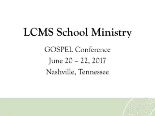 LCMS School Ministry Updates Conference in Nashville, Tennessee