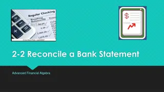 2-2 Reconcile a Bank Statement