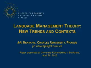 Language Management Theory: Insights and Examples