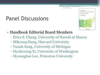 CEAL.CKM.2015 Panel Discussions Handbook Editorial Board Members
