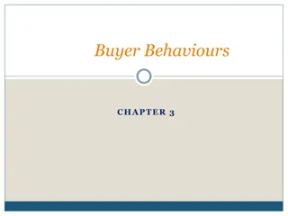 Buyer Behaviours and Consumer Trends
