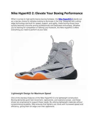 Nike HyperKO 2: Elevate Your Boxing Performance