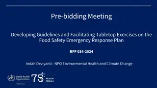 Development and Facilitation of Food Safety Emergency Response Plan