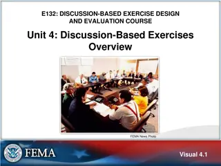 Discussion-Based Exercise Design & Evaluation Overview