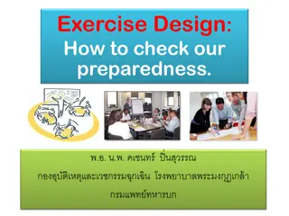 How to Check Preparedness: Exercise Design and Benefits