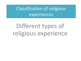 Nature of Religious Experiences: Types and Visions Explored