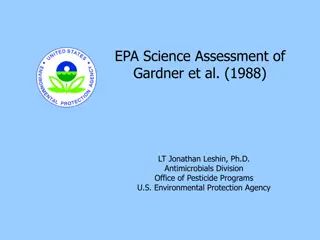 EPA Science Assessment of Gardner et al. 1988 Study