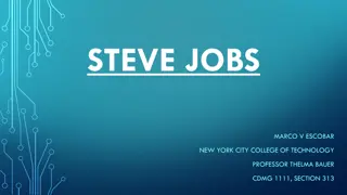 Steve Jobs: Visionary Technologist and Innovator