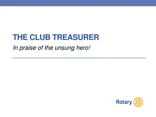 Club Treasurer - An Unsung Hero in Service