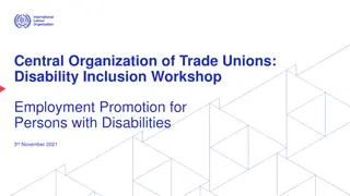 Promoting Inclusive Employment for Persons with Disabilities