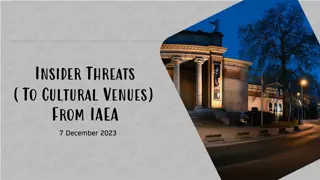 Insider Threats (To Cultural Venues)