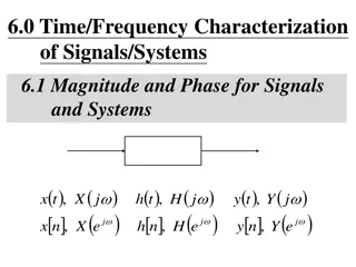 Time-Frequency Characterization of Signals and Systems