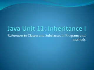 References to Classes and Subclasses in Programs