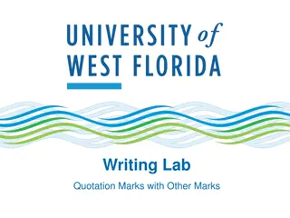 Using Quotation Marks Correctly