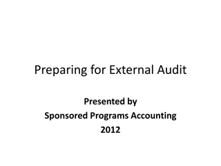 Preparing for External Audit