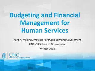 Budgeting and Financial Management for Human Services: Structure and Oversight