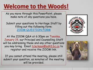 Welcome to the Woods: Guide for Students