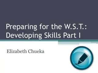 Developing Skills for Essay Writing