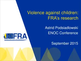 Violence Against Children: FRA Research on EU Member States