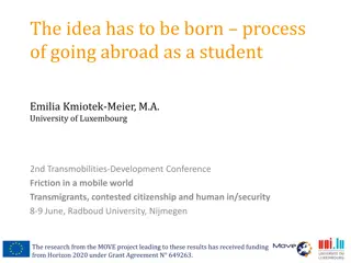 Student Mobility and Transnational Experiences