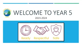 Welcome to Year 5 2023-2024: Meet the Team, Procedures, Communication, Golden Rules & Homework