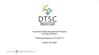 Hazardous Waste Management Program Analysis FY 2018-19