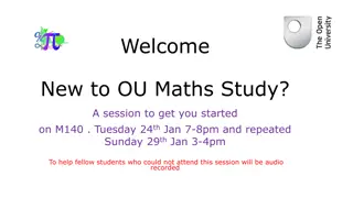 Kickstart Your M140 Maths Study: Important Sessions for New OU Students
