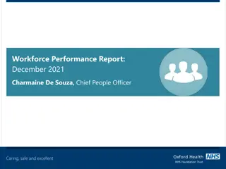 Workforce Performance Report December 2021 Overview