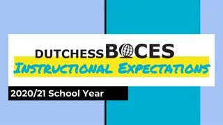 Instructional Expectations for the 2020-21 School Year