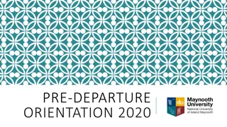 Pre-Departure Orientation 2020 - Important Information Before Your Year Abroad