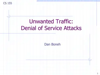 Unwanted Traffic: Network Denial of Service Attacks