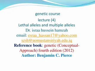 Lethal Alleles in Genetics