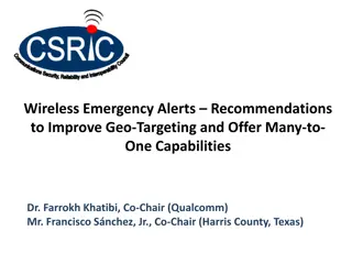 Improving Wireless Emergency Alerts for Targeted Communication