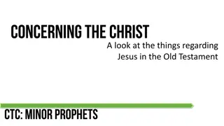 Jesus in the Old Testament: Insights and Revelations