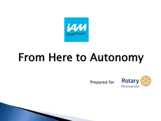 From Here to Autonomy