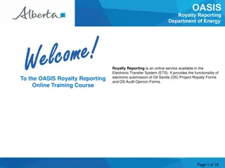 Online Royalty Reporting Service