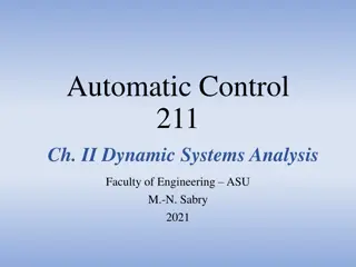 Dynamic Systems Analysis in Automatic Control