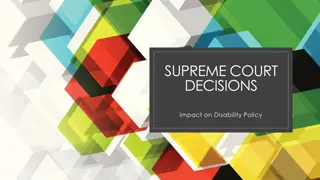 SUPREME COURT DECISIONS