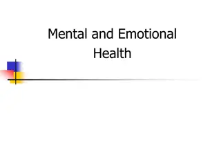 Mental and Emotional  Health