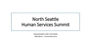 Human Services Summit in North Seattle - Dec. 6, 2016