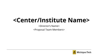 Establishing <Center/Institute.Name> for Research Development